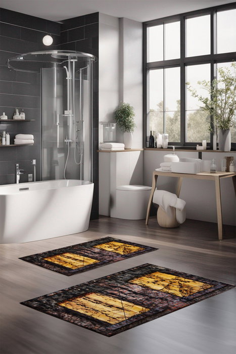 Mijölnir Juego de alfombrillas de baño CT-5148 Multicolor Mijölnir Juego de alfombrillas de baño CT-5148 Multicolor